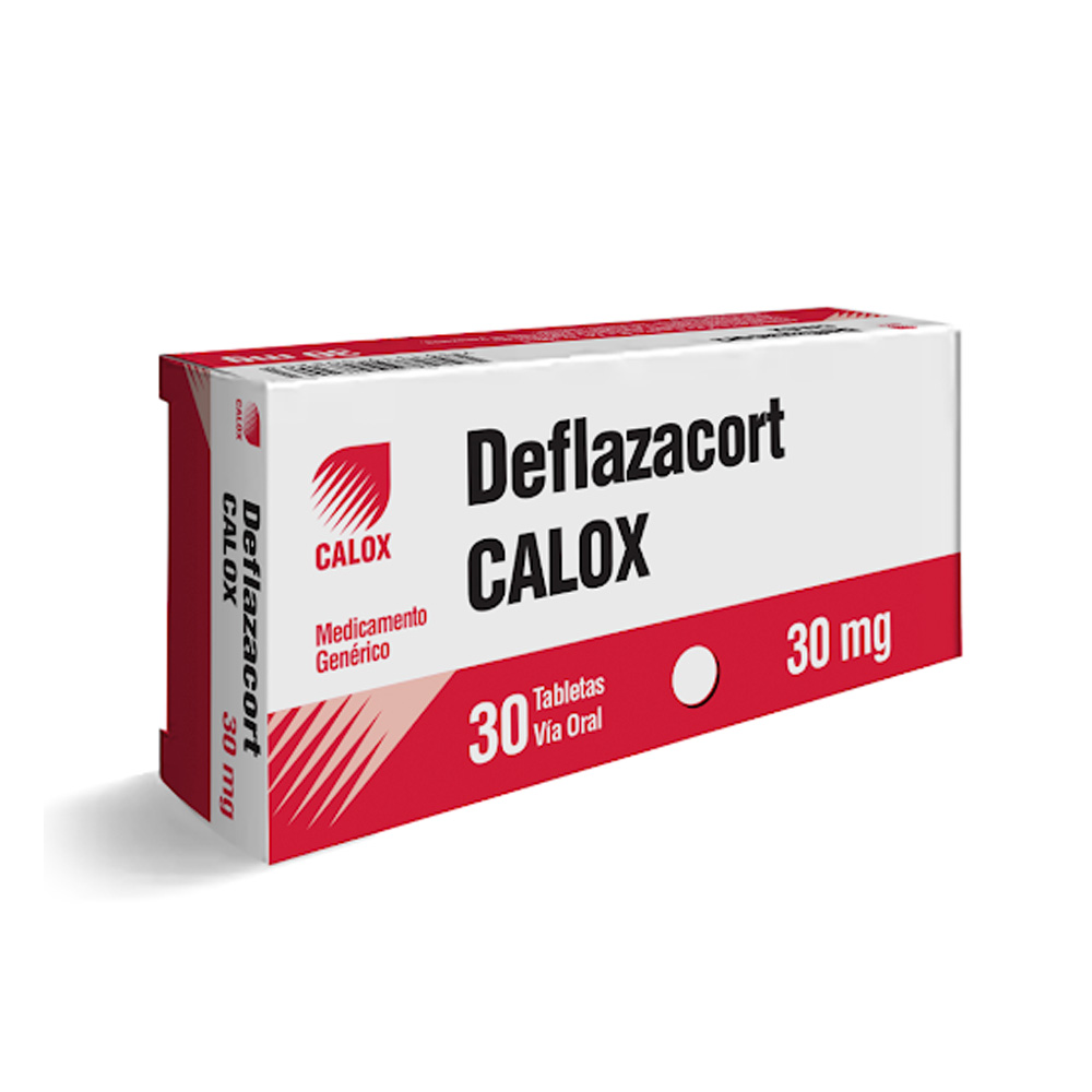 Deflazacort Calox 30mg 30 Tabletas