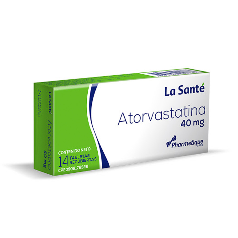 Atorvastatina La Santé 40mg 14 Tabletas