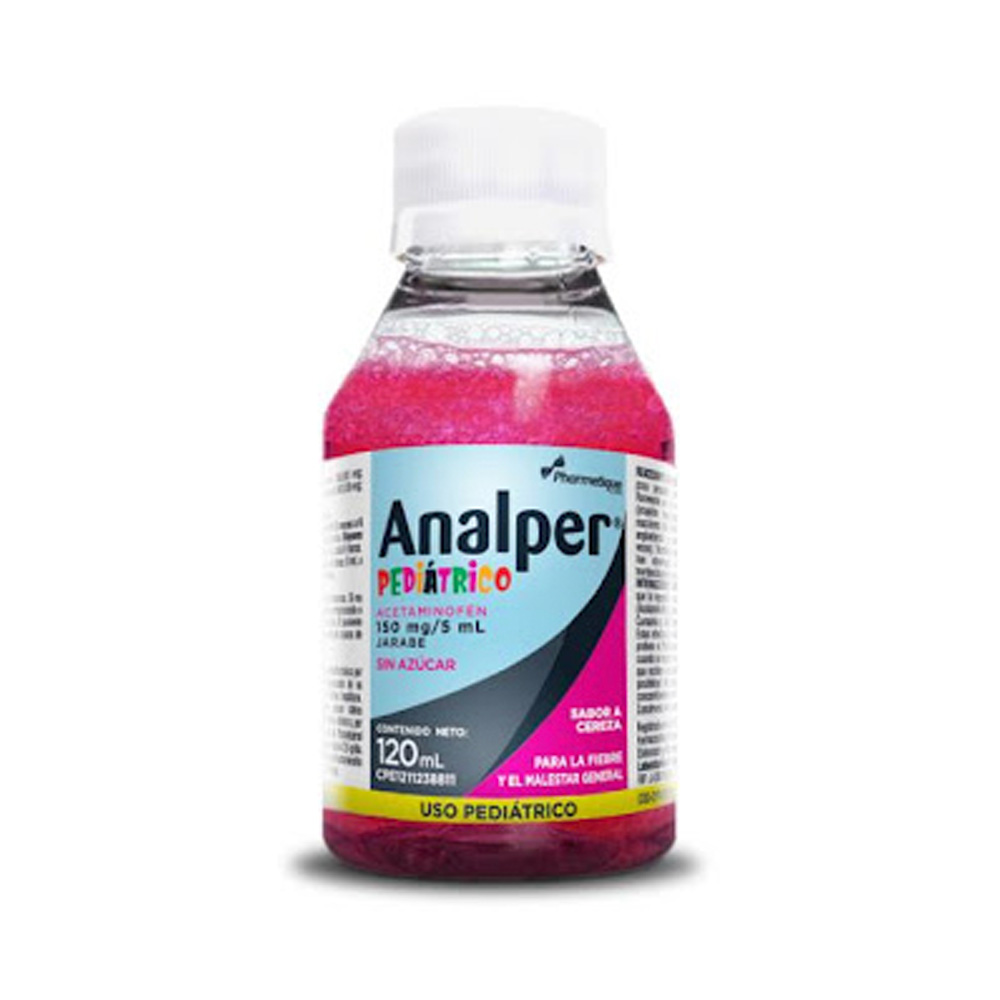 Acetaminofén Analper Pediátrico 150mg/5ml 120ml Jarabe