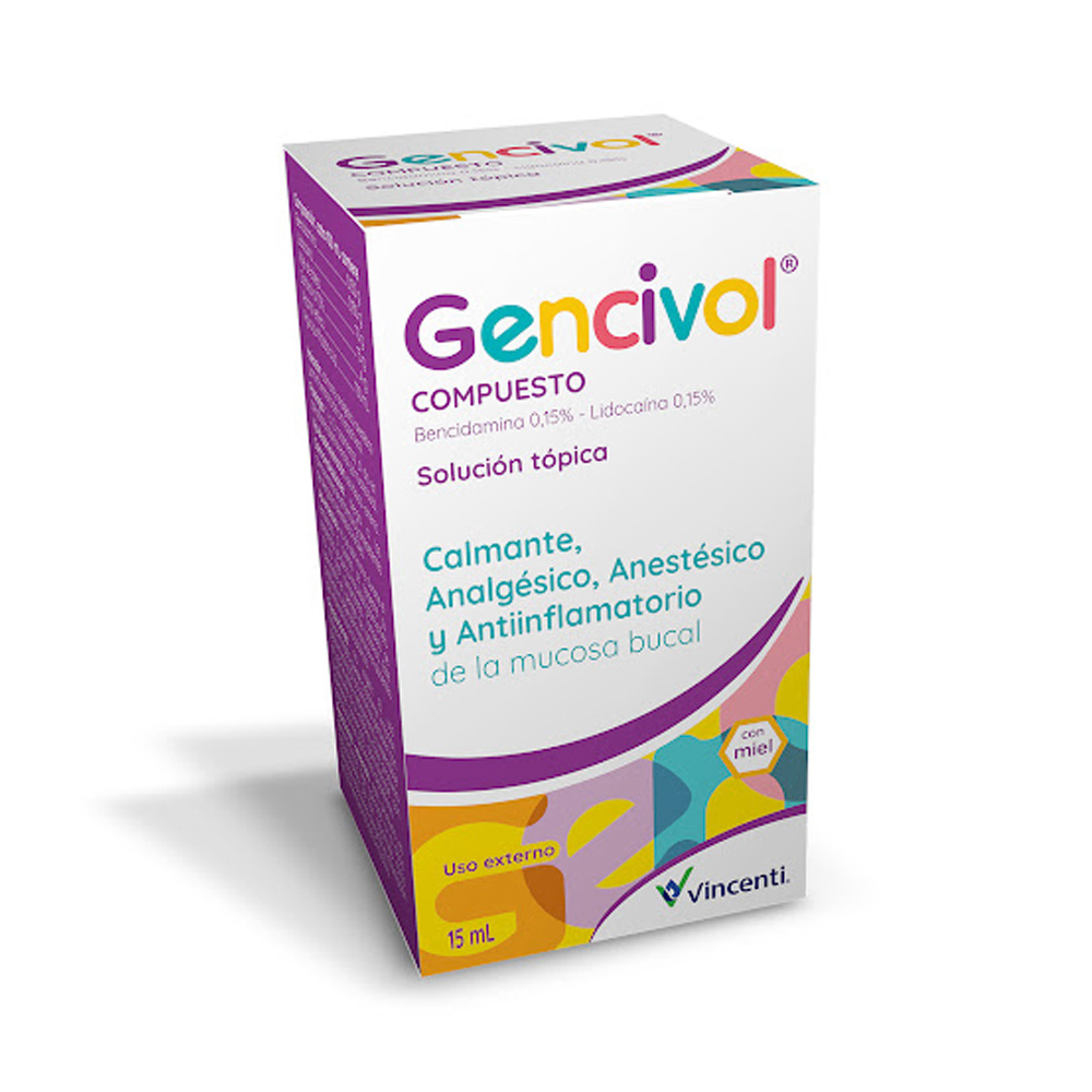 Bencidamina + Lidocaína Gencivol 15ml