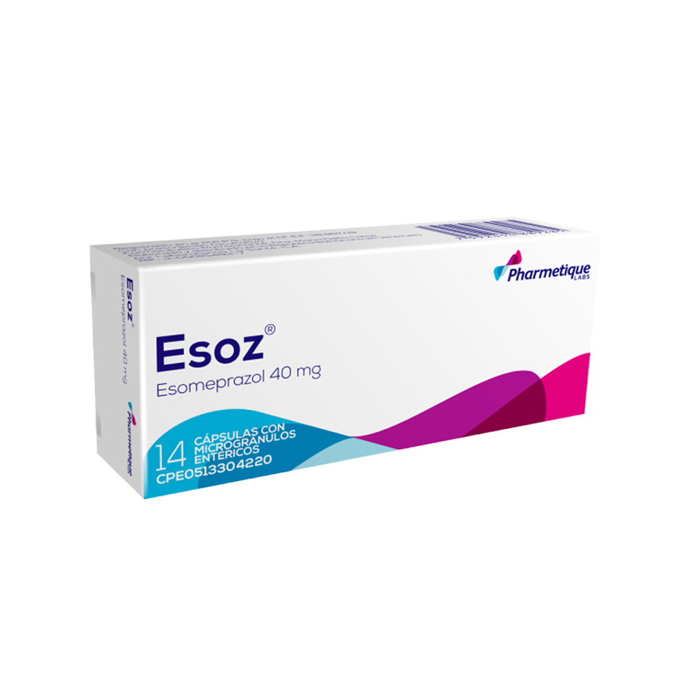 Esomeprazol Ezos 40mg 14 Cápsulas