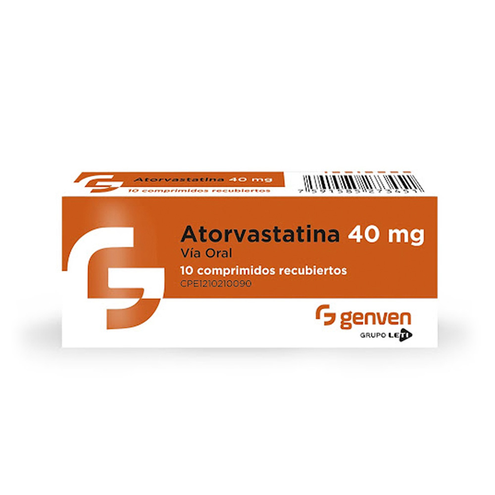 Atorvastatina Genven 40mg 30 Comprimidos