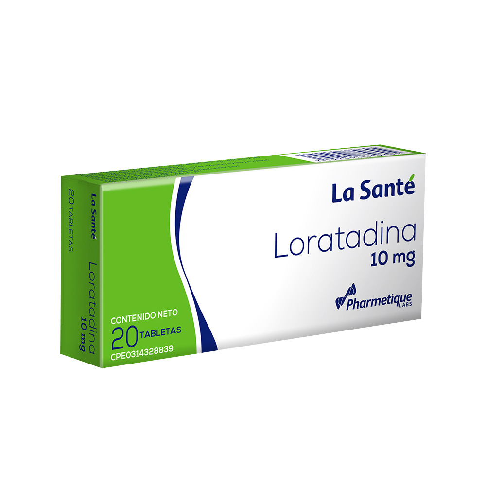 Loratadina La Santé 10mg 20 Tabletas