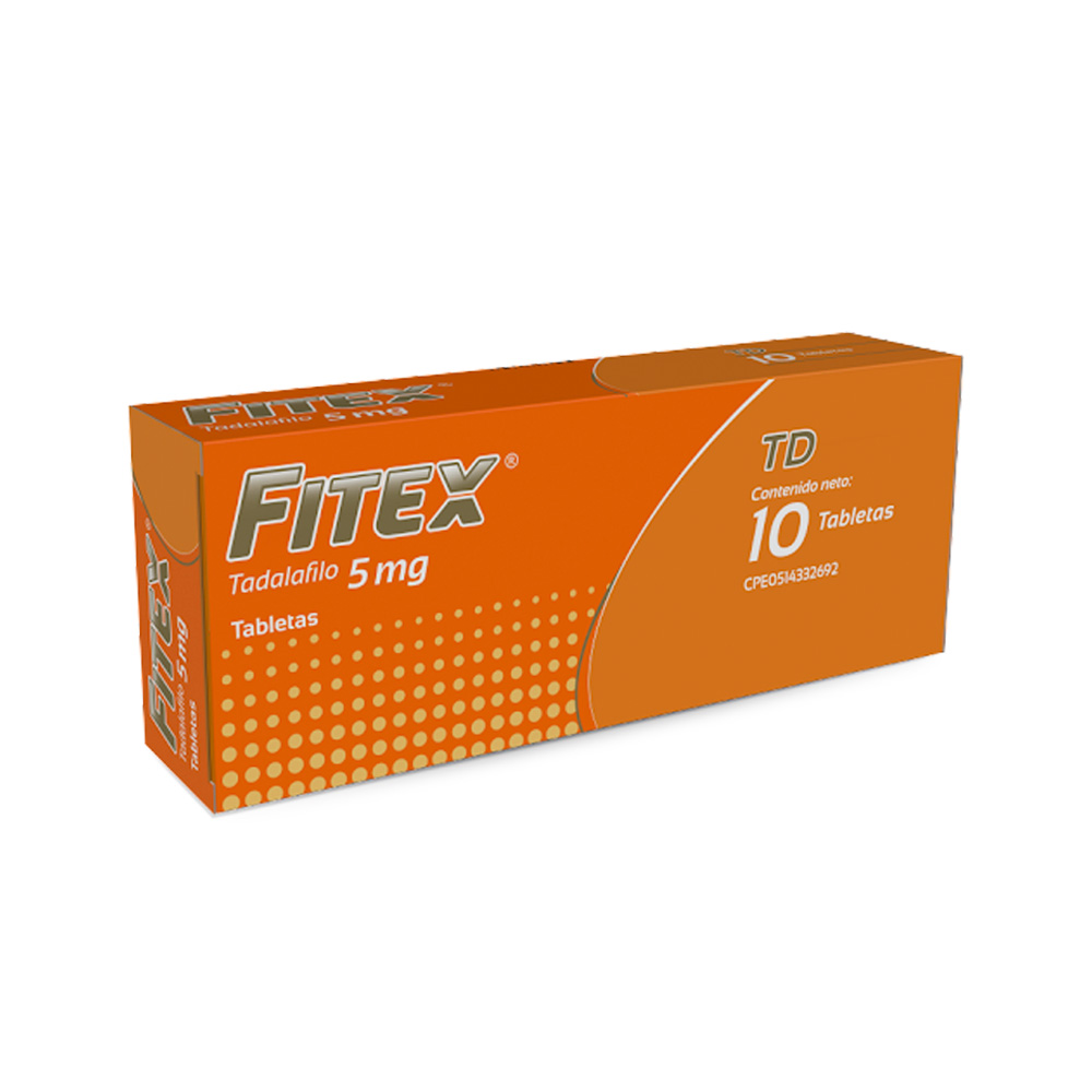 Tadalafilo Fitex 5mg 10 Tabletas