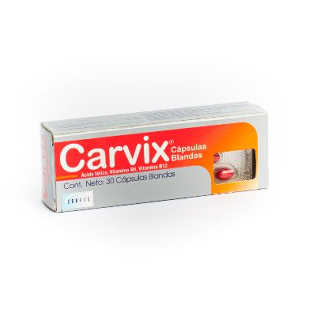 Complejo B Carvix 30 Cápsulas Blandas