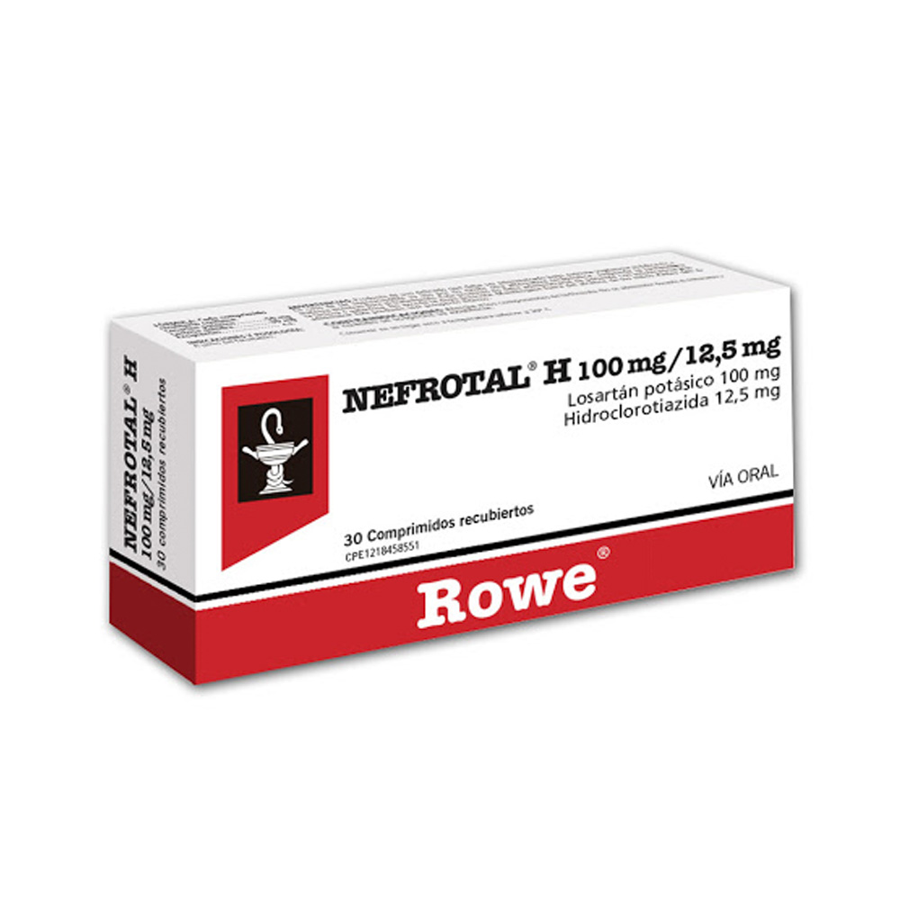 Losartán Potásico Nefrotal H 100/12,5mg 30 Comprimidos