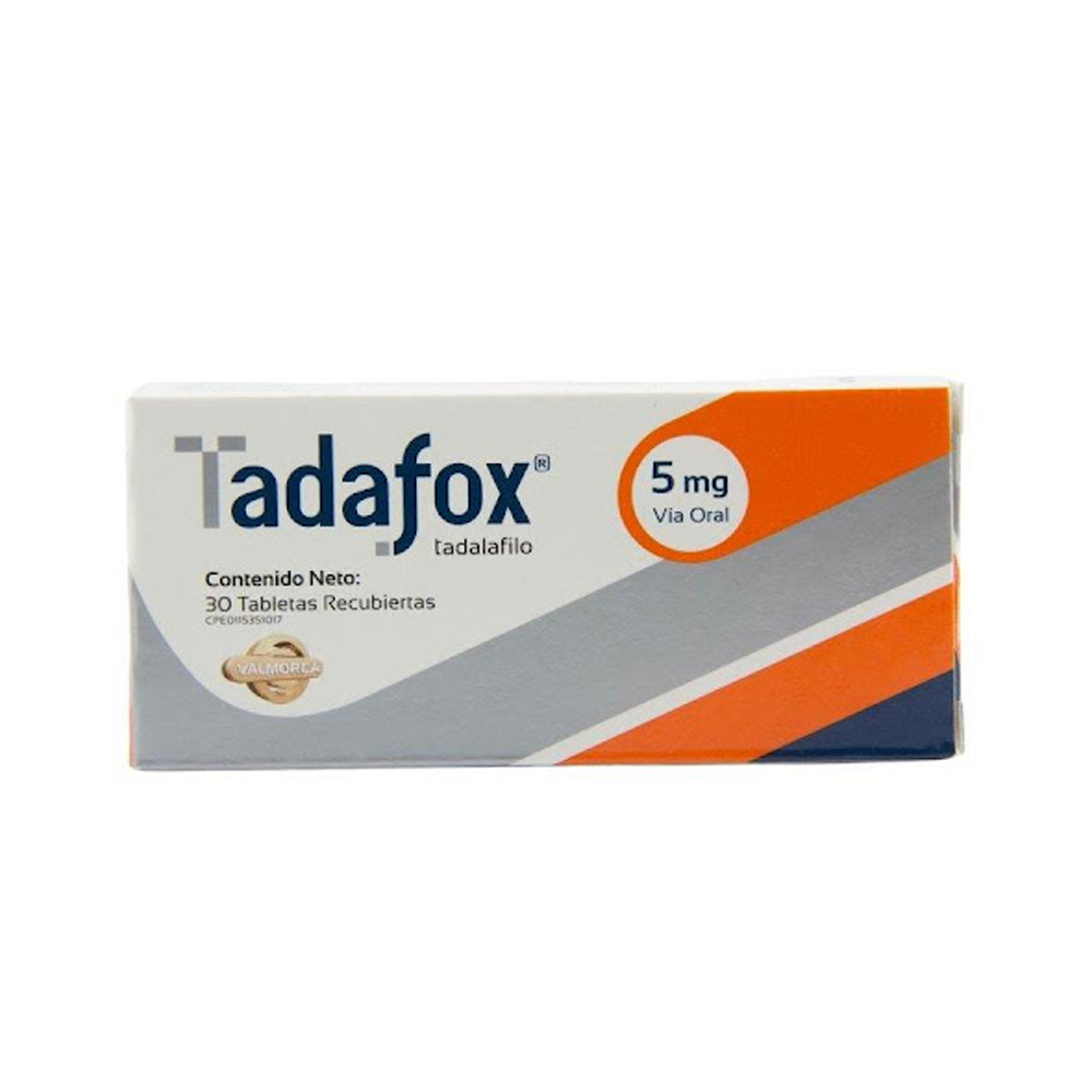 Tadalafilo Tadafox 5mg 30 Tabletas