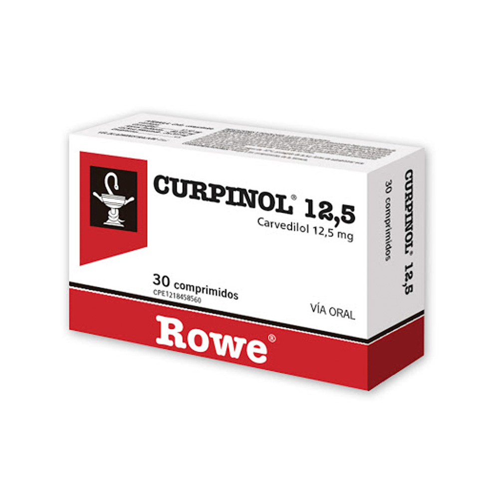 Carvedilol Curpinol 12,5mg 30 Comprimidos