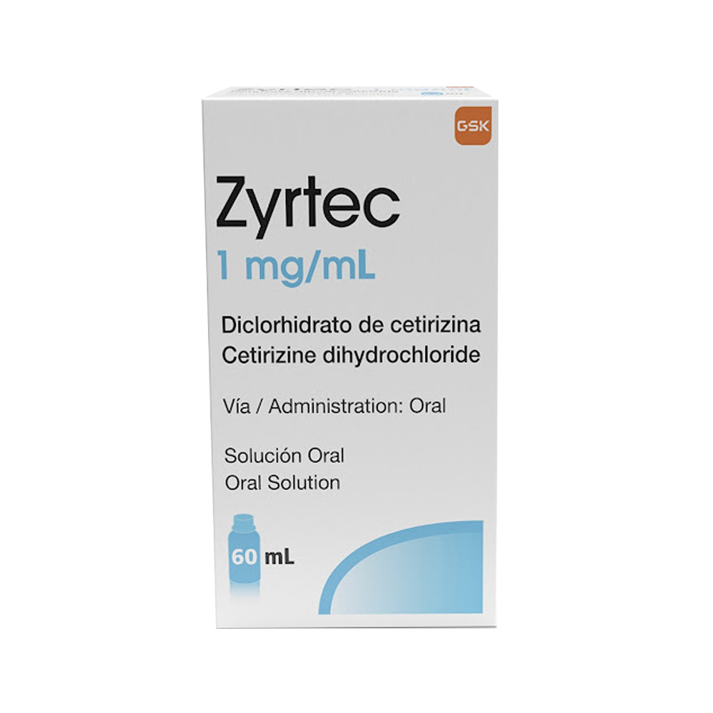 Cetirizina Zyrtec 1mg/ml 60ml