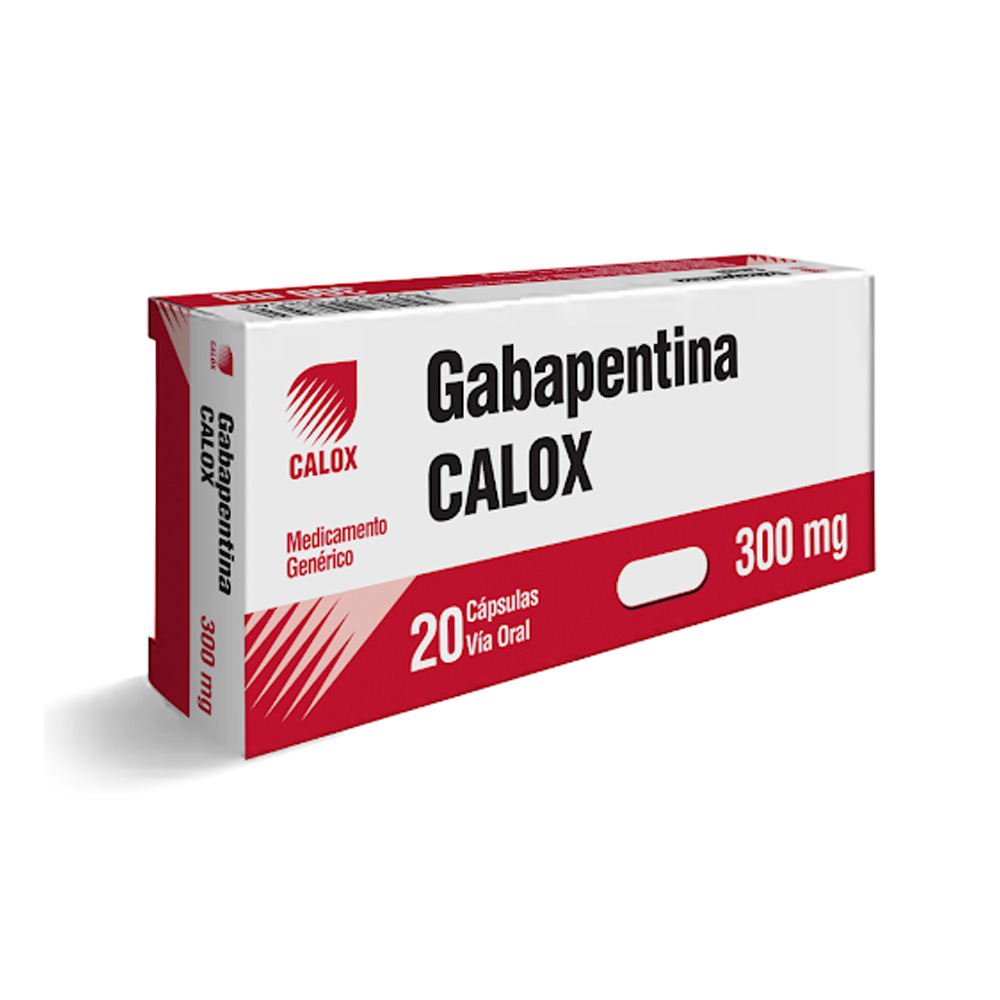 Gabapentina Calox 300mg 20 Cápsulas