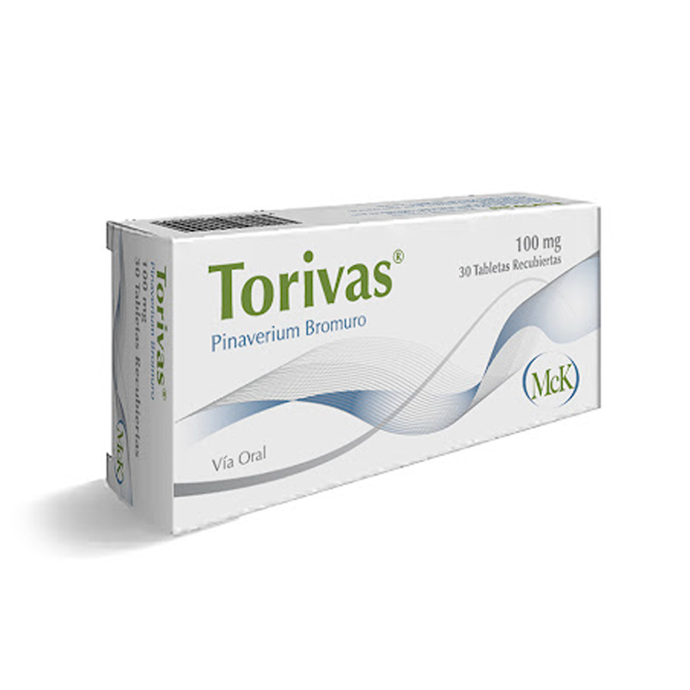 Pinaverium Bromuro Torivas 100mg 30 Tabletas