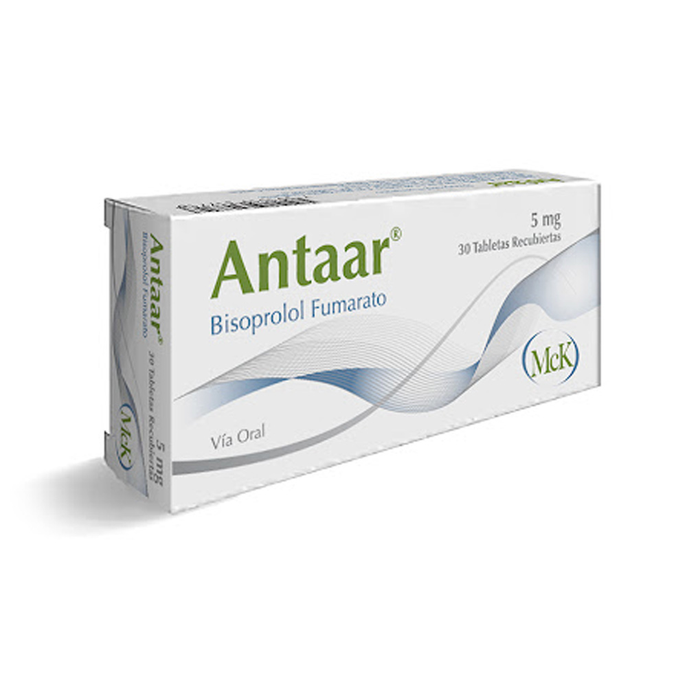 Bisoprolol Antaar 5mg 30 Tabletas