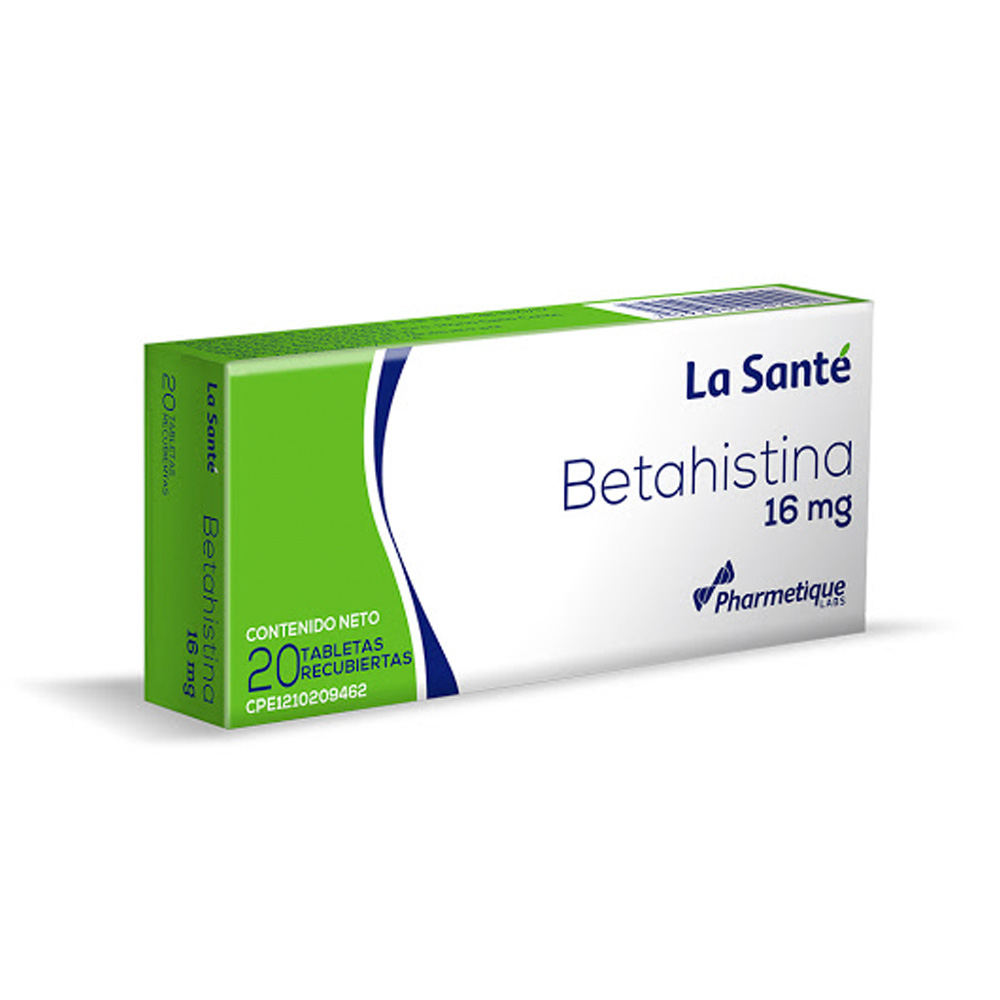 Betahistina La Santé 16mg 20 Tabletas