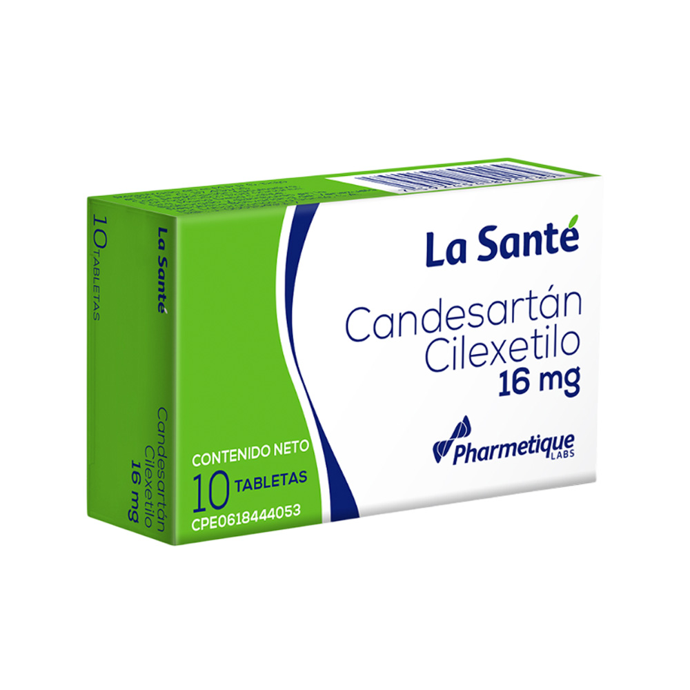 Candesartán La Santé 16mg 10 Tabletas