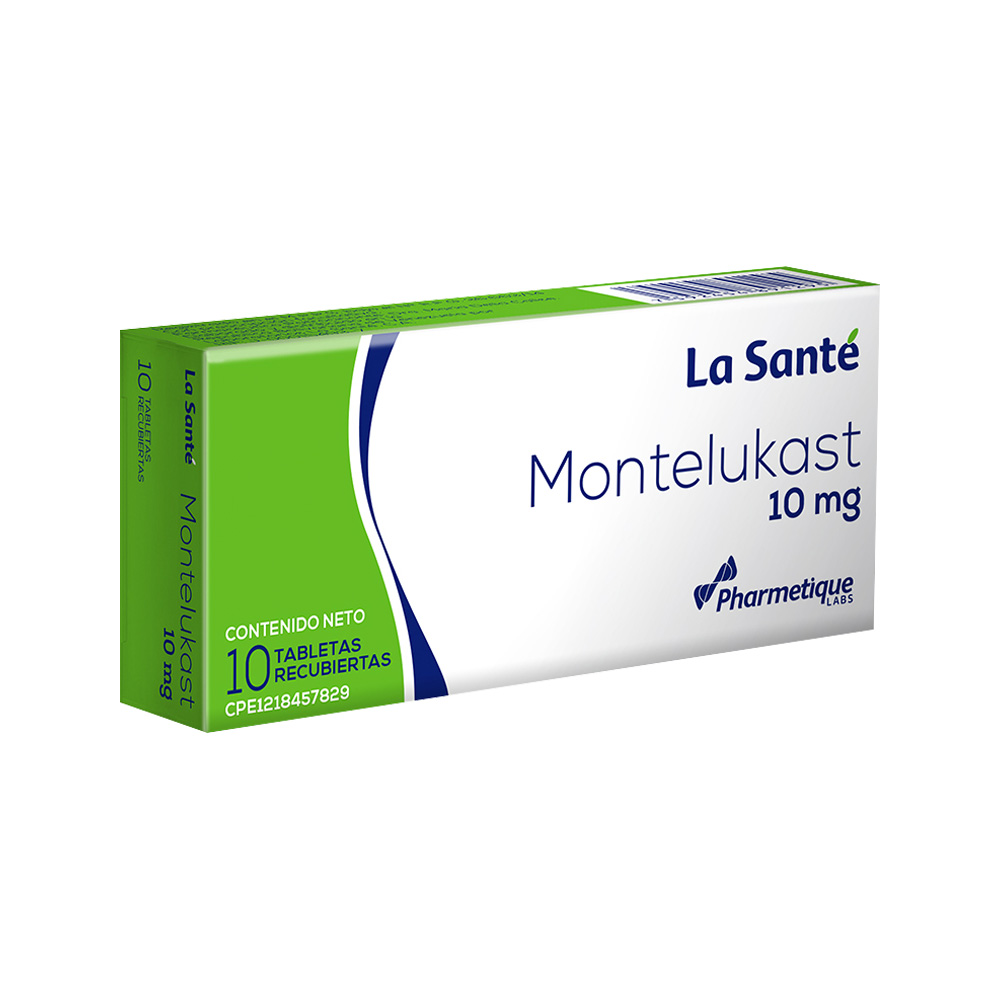 Montelukast La Santé 10mg 10 Tabletas