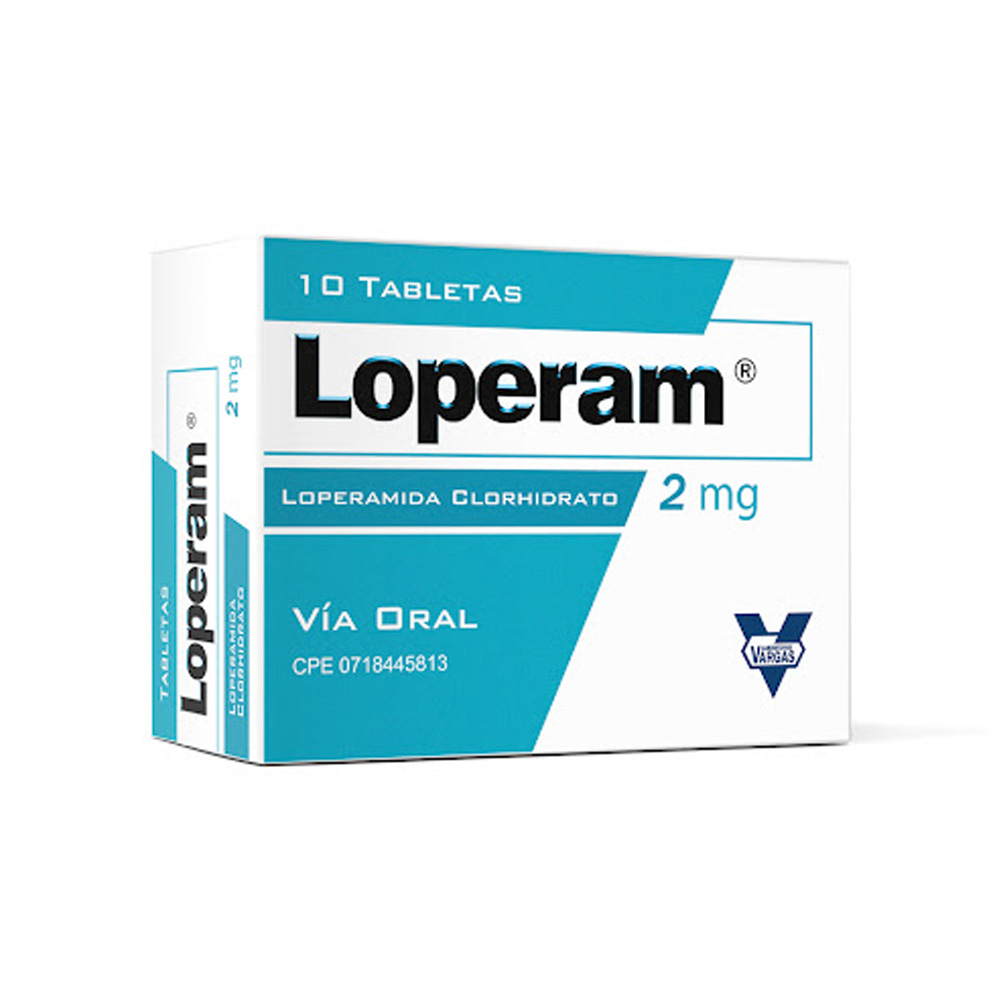 Loperamida Loperam 2mg 10 Tabletas