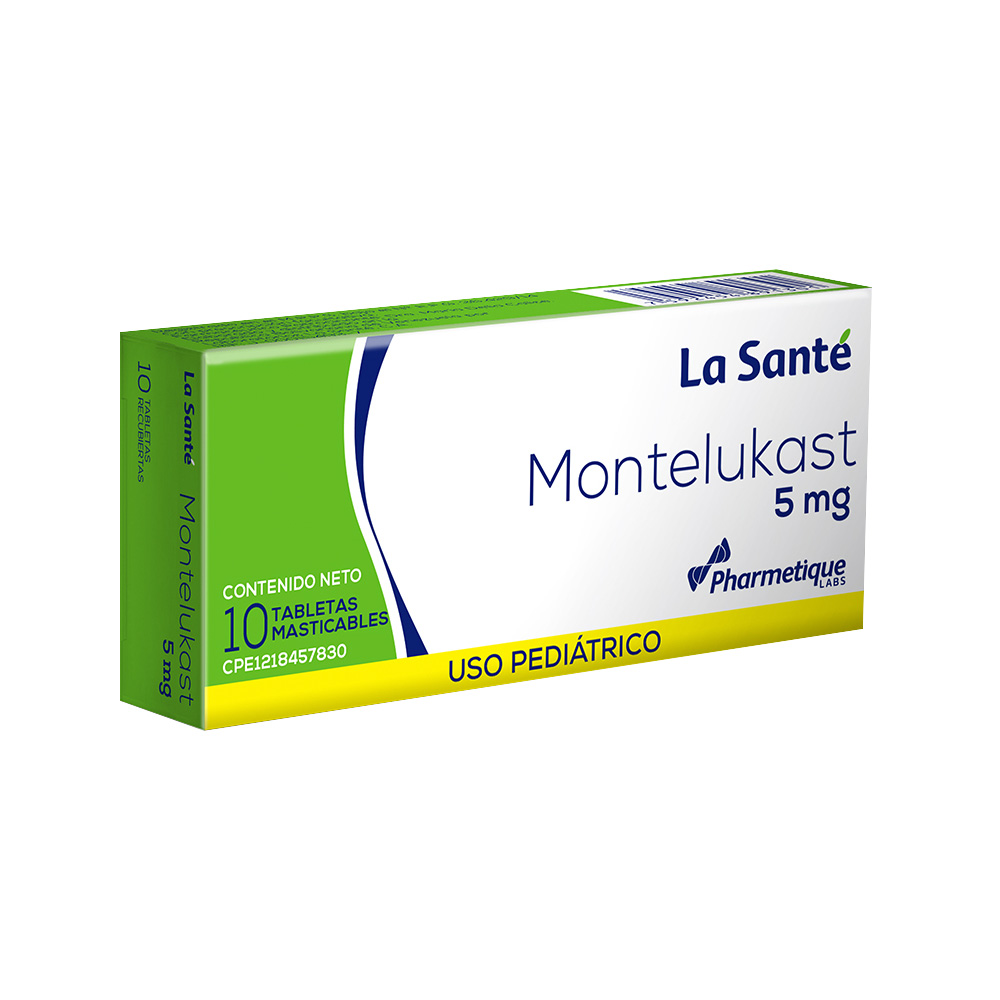 Montelukast La Santé 5mg 10 Tabletas