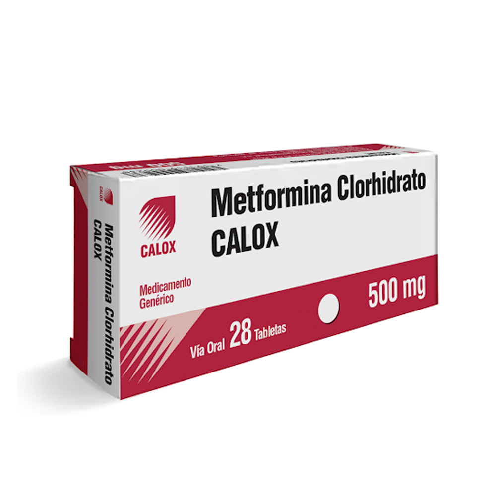 Metformina Calox 500mg 28 Tabletas