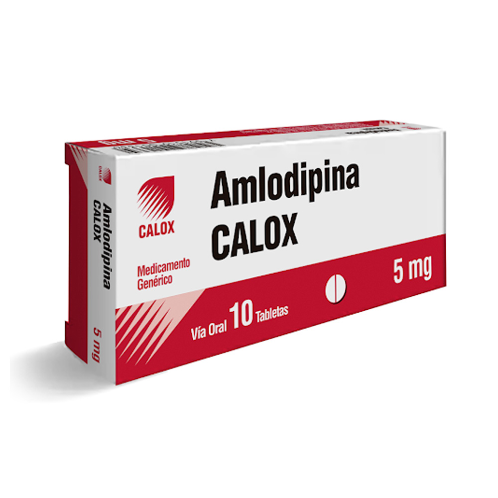 Amlodipina Calox 5mg 10 Tabletas