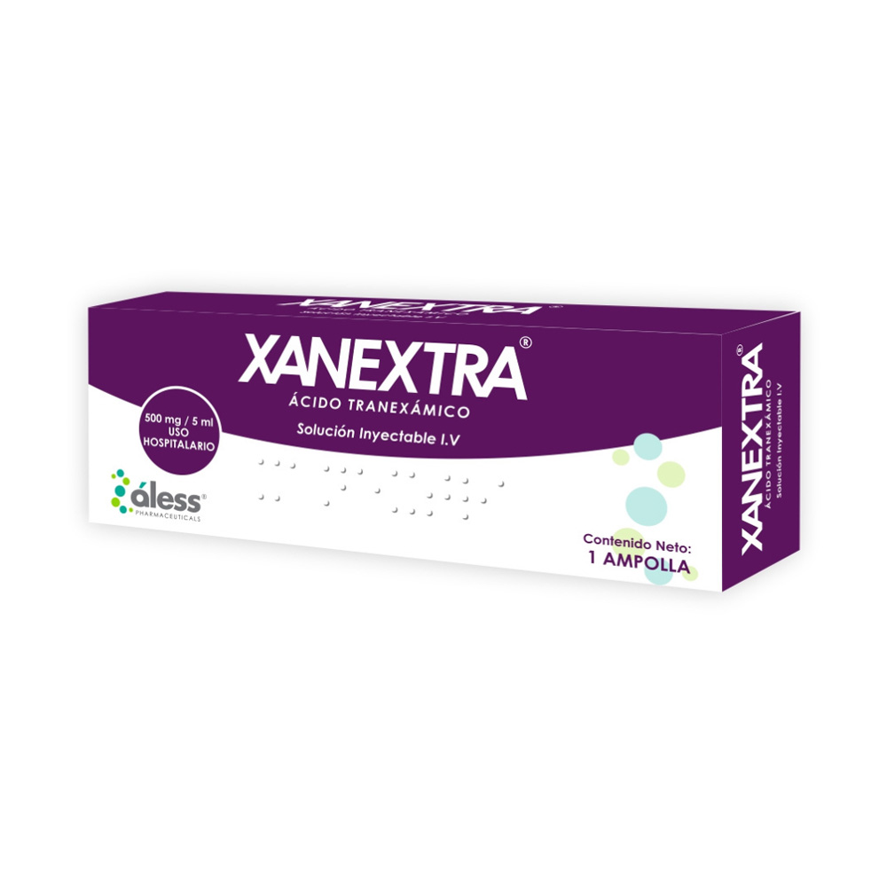 Ácido Tranexámico Xanextra 500mg/5ml 1 Ampolla