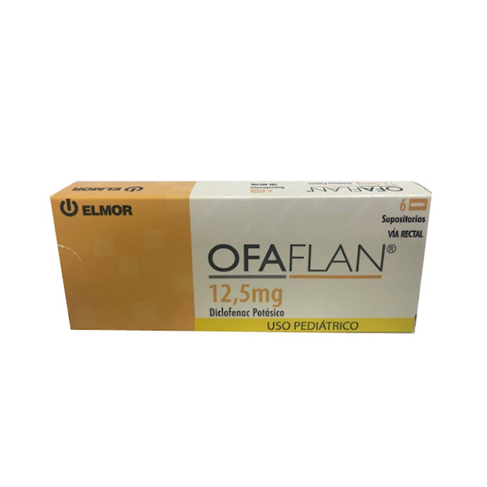 Diclofenac Potásico Ofaflan 12,5mg 6 Supositorios