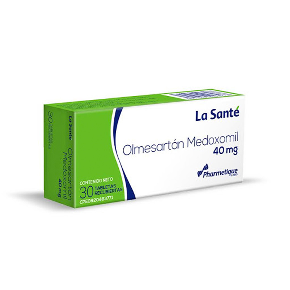 Olmesartán La Santé 40mg 30 Tabletas