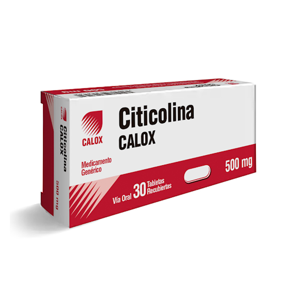 Citicolina Calox 500mg 30 Tabletas