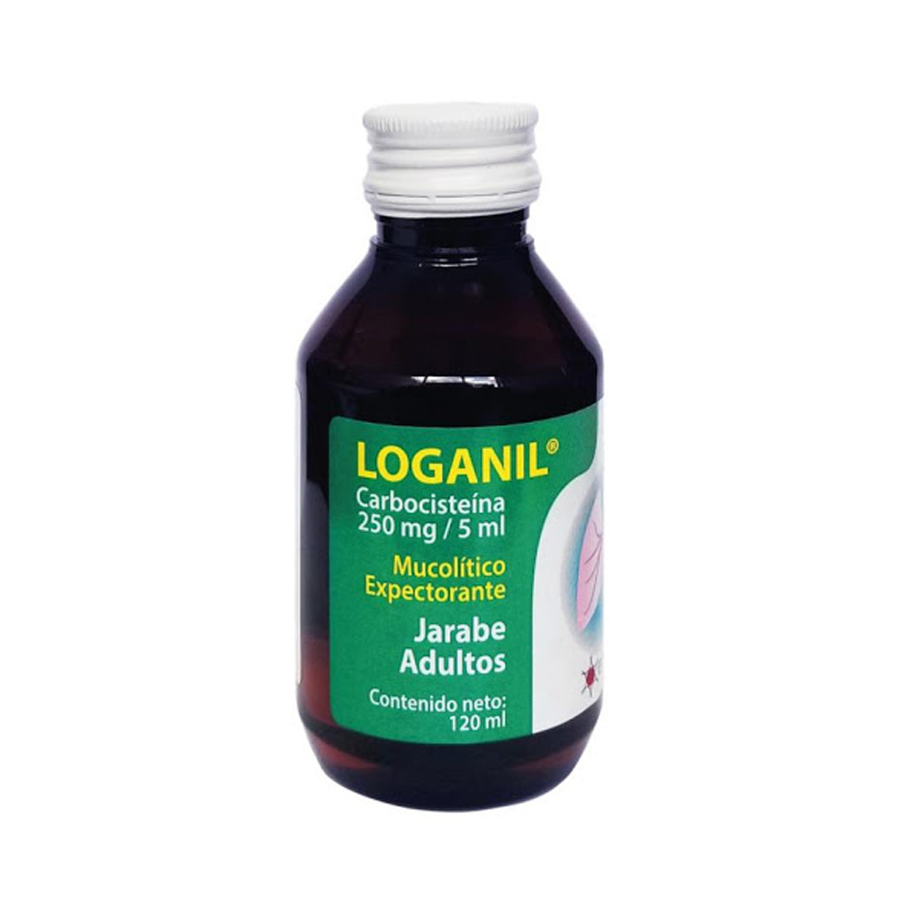 Carbocisteína Loganil 250mg/5ml 120ml Solución Oral