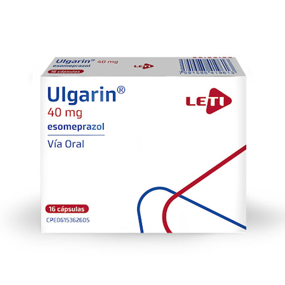 Esomeprazol Ulgarin 40mg 16 Cápsulas