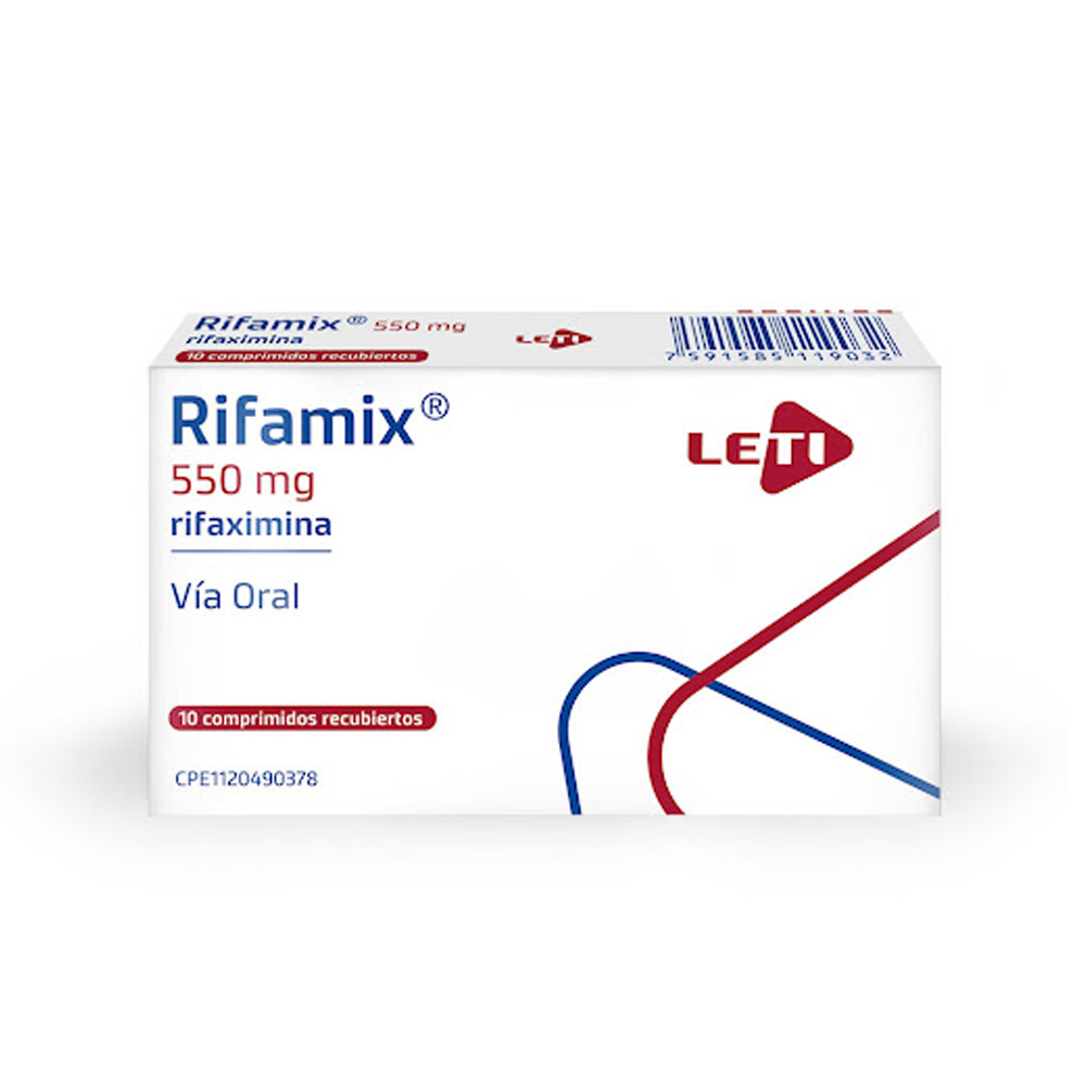 Rifaximina Rifamix 550mg 10 Comprimidos