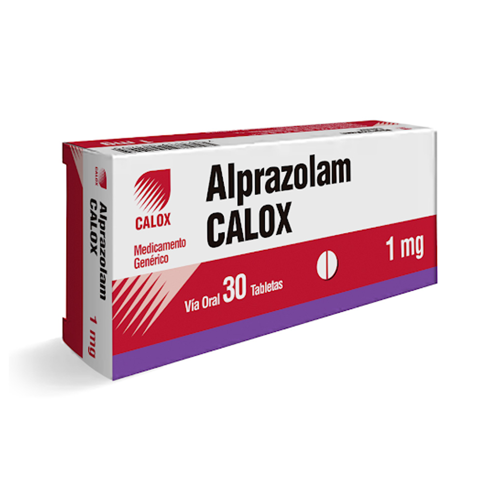 Alprazolam Calox 1mg 30 Tabletas