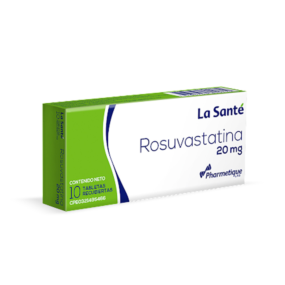 Rosuvastatina La Santé 20mg 10 Tabletas