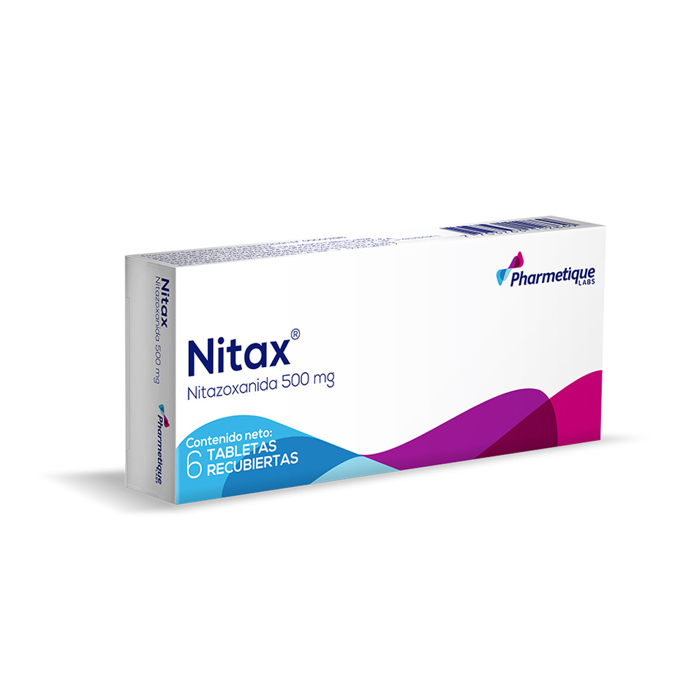 Nitazoxanida Ninax 500mg 6 Tabletas