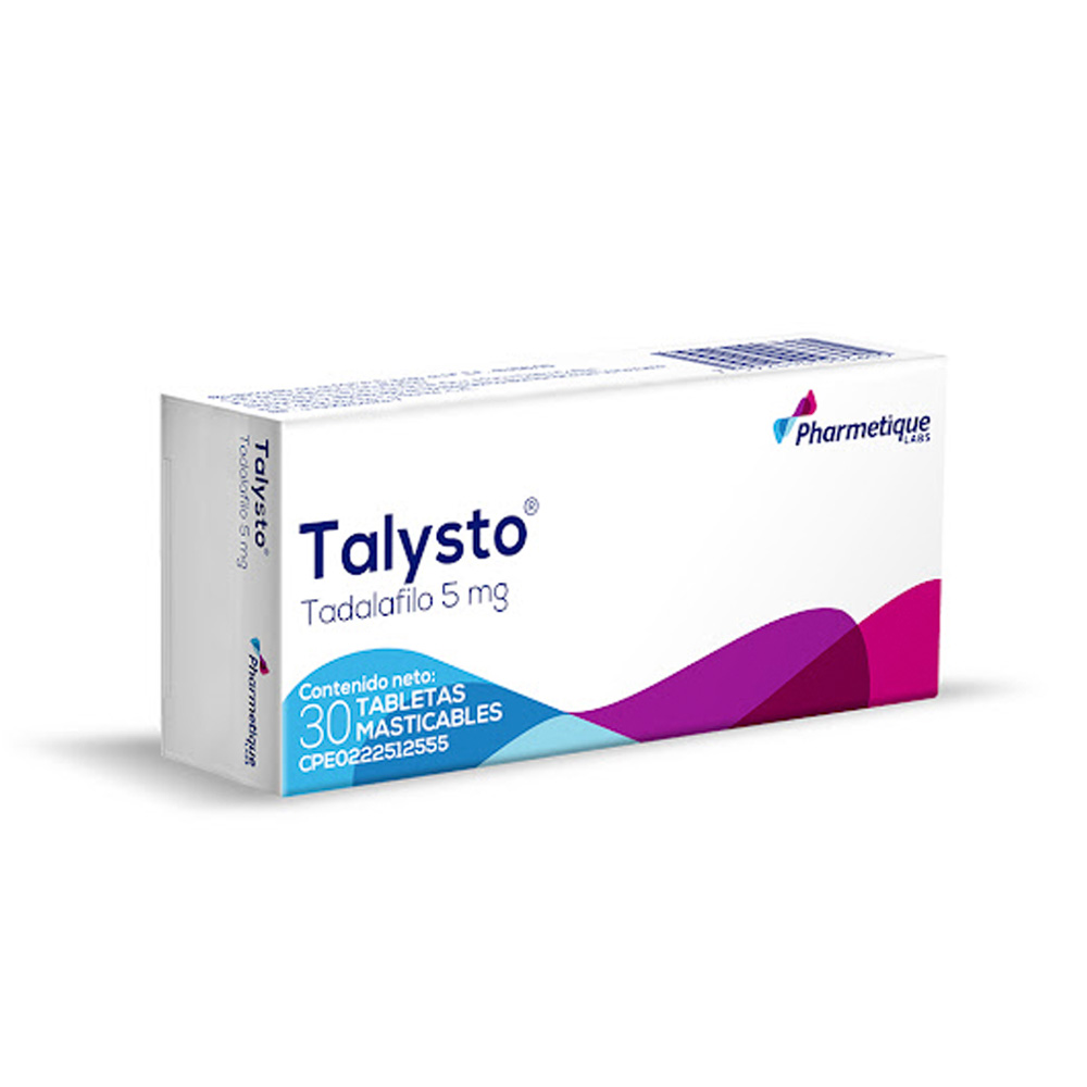 Tadalafilo Talysto 5mg 30 Tabletas Masticables