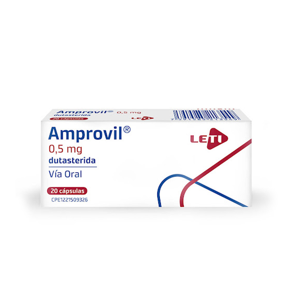 Dutasteride Amprovil 0,5mg 20 Cápsulas