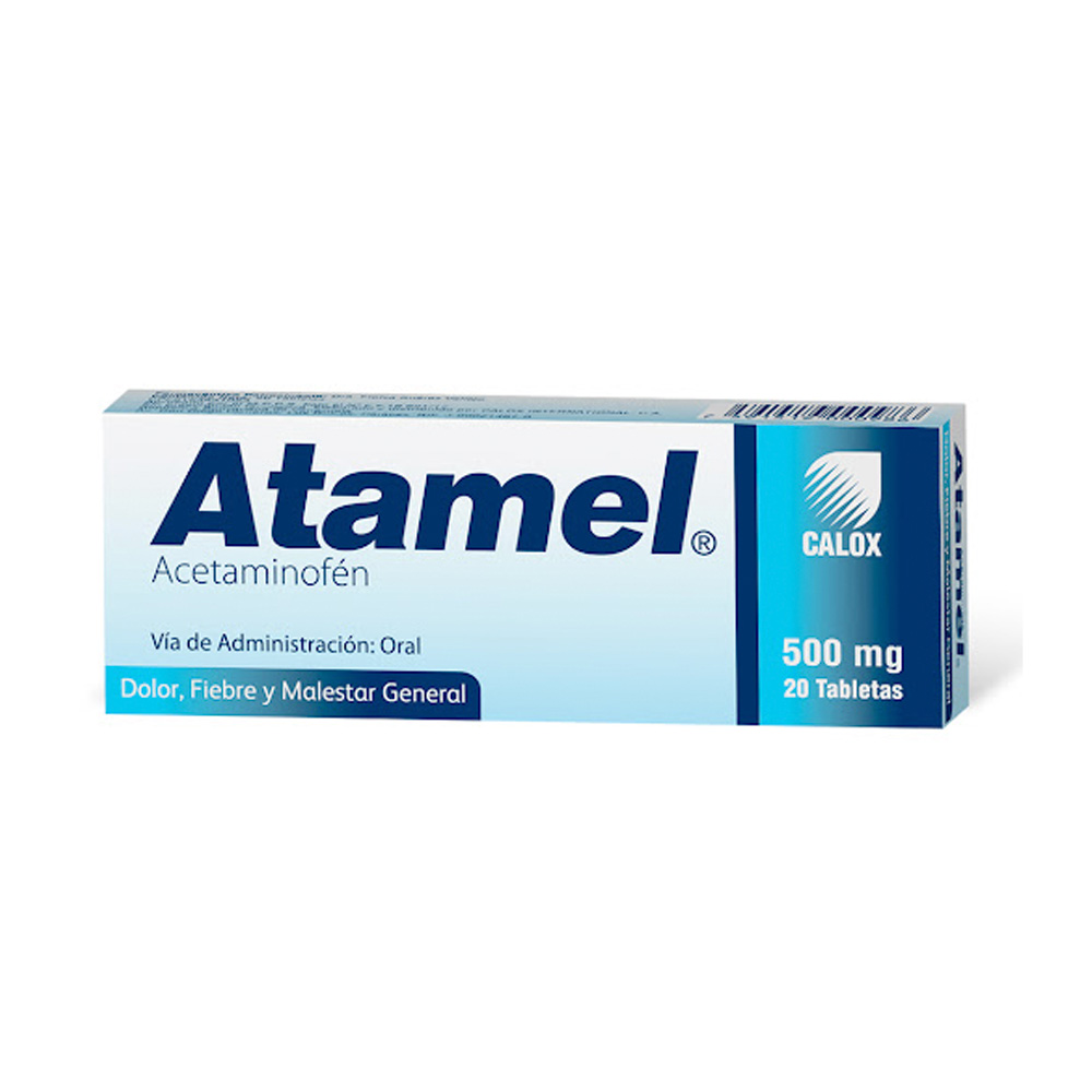 Acetaminofén 500mg 20 Tabletas