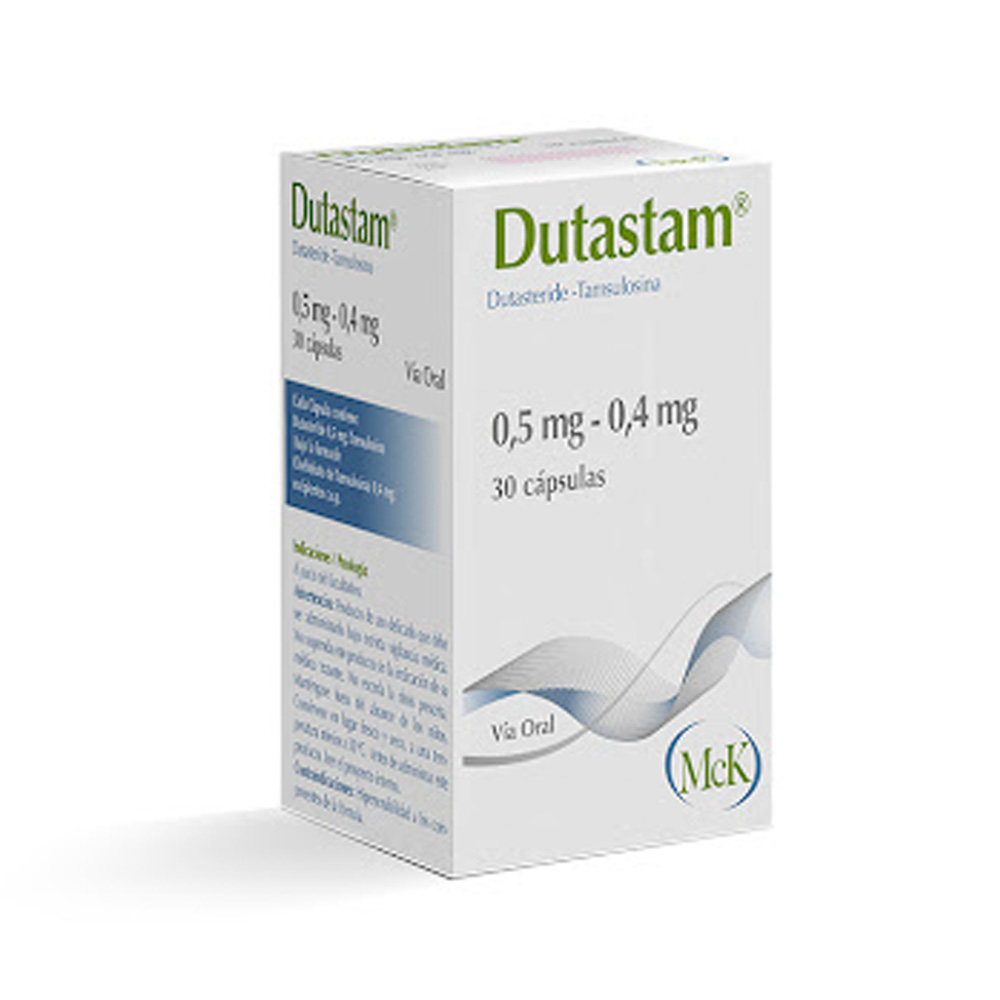 Dutasteride + Finasteride Dutastam 0,5/0,4mg 30 Cápsulas