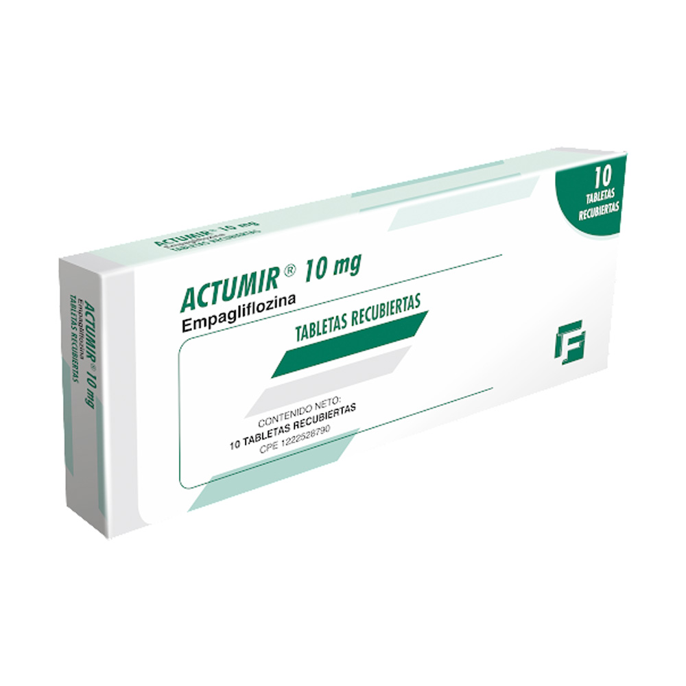 Empaglifozina Actumir 10mg 10 Tabletas