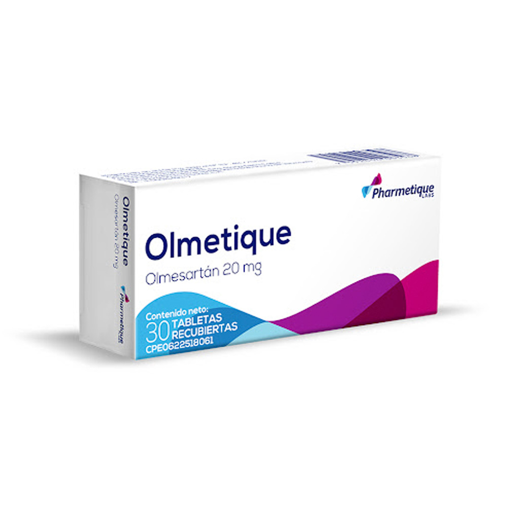 Olmesartán 20mg 30 Tabletas