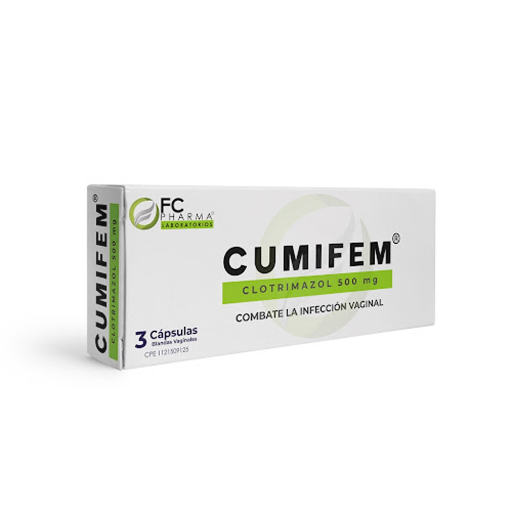 Clotrimazol Cumifen 500mg 3 Cápsulas