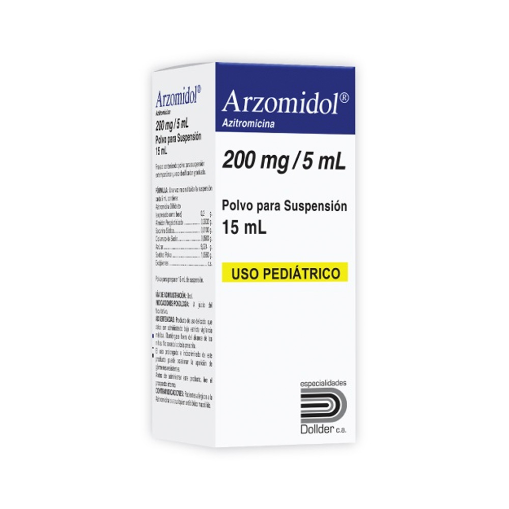 Azitromicina Arzomidol 200mg/5ml 15ml