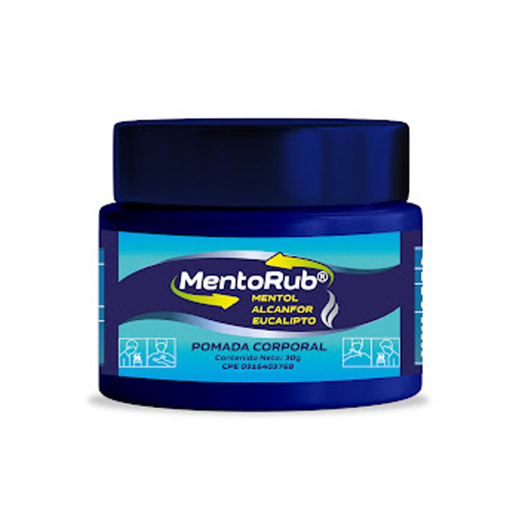 Alcanfor+Mentol+Eucalipto Mentorub Tarro 30g Ungüento