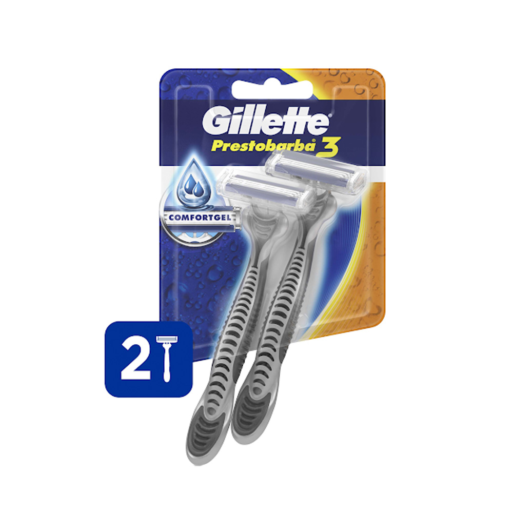 Afeitadora Gillette Comfort Gel Hombre 3 Hojillas 2uds