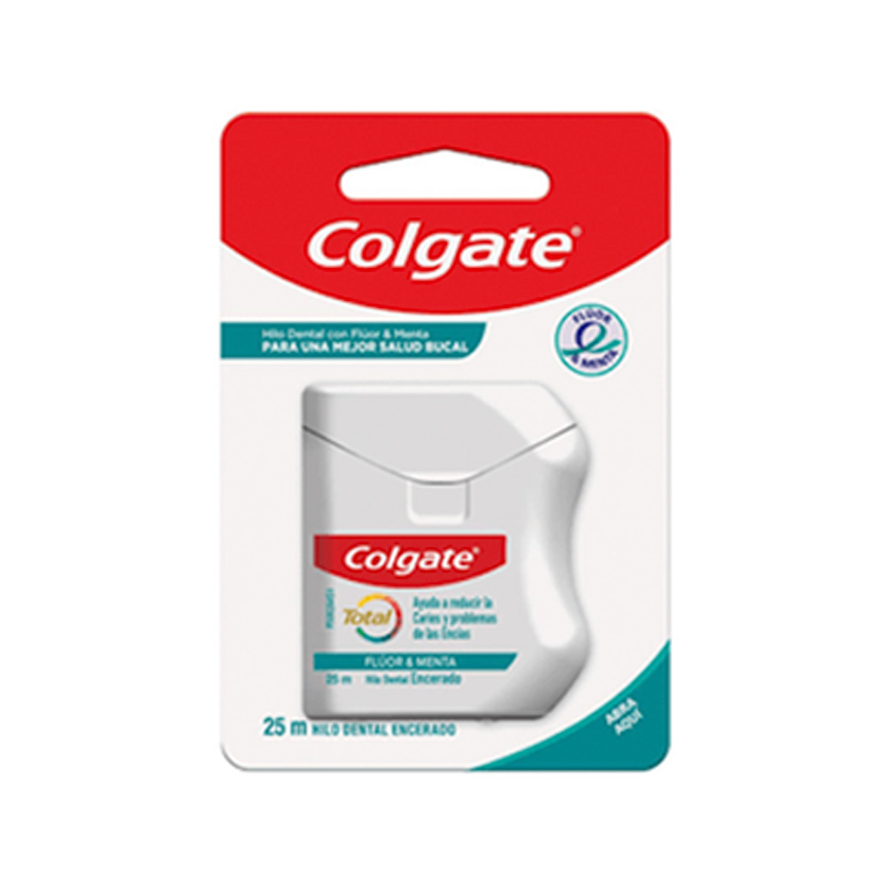 Hilo Dental Colgate Total Fluor y Menta 25m