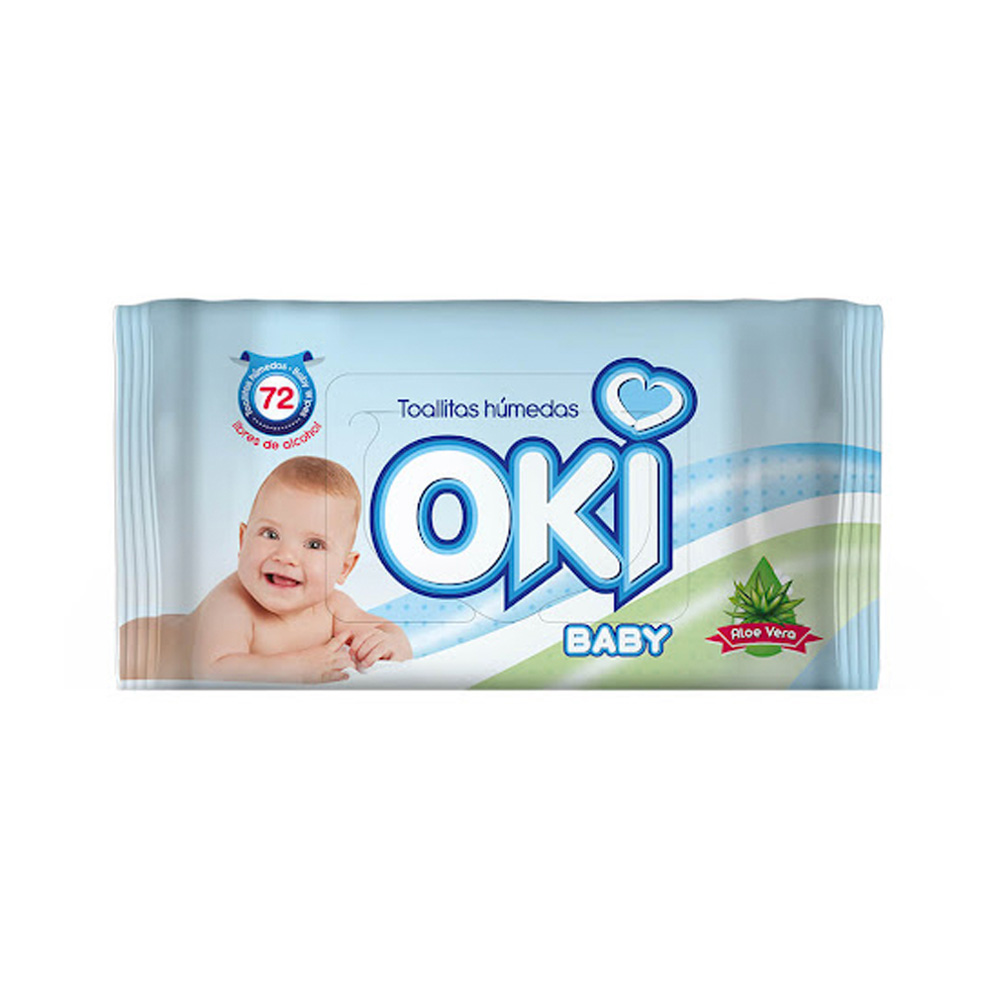 Toallas Húmedas Oki Aloe Vera 72uds