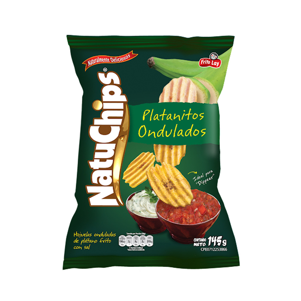 Snack Natuchips Ondulados 145g