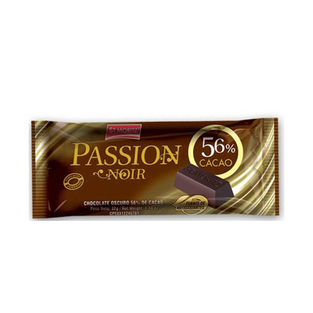 Chocolates St. Moritz Passion Noir 56% 32g