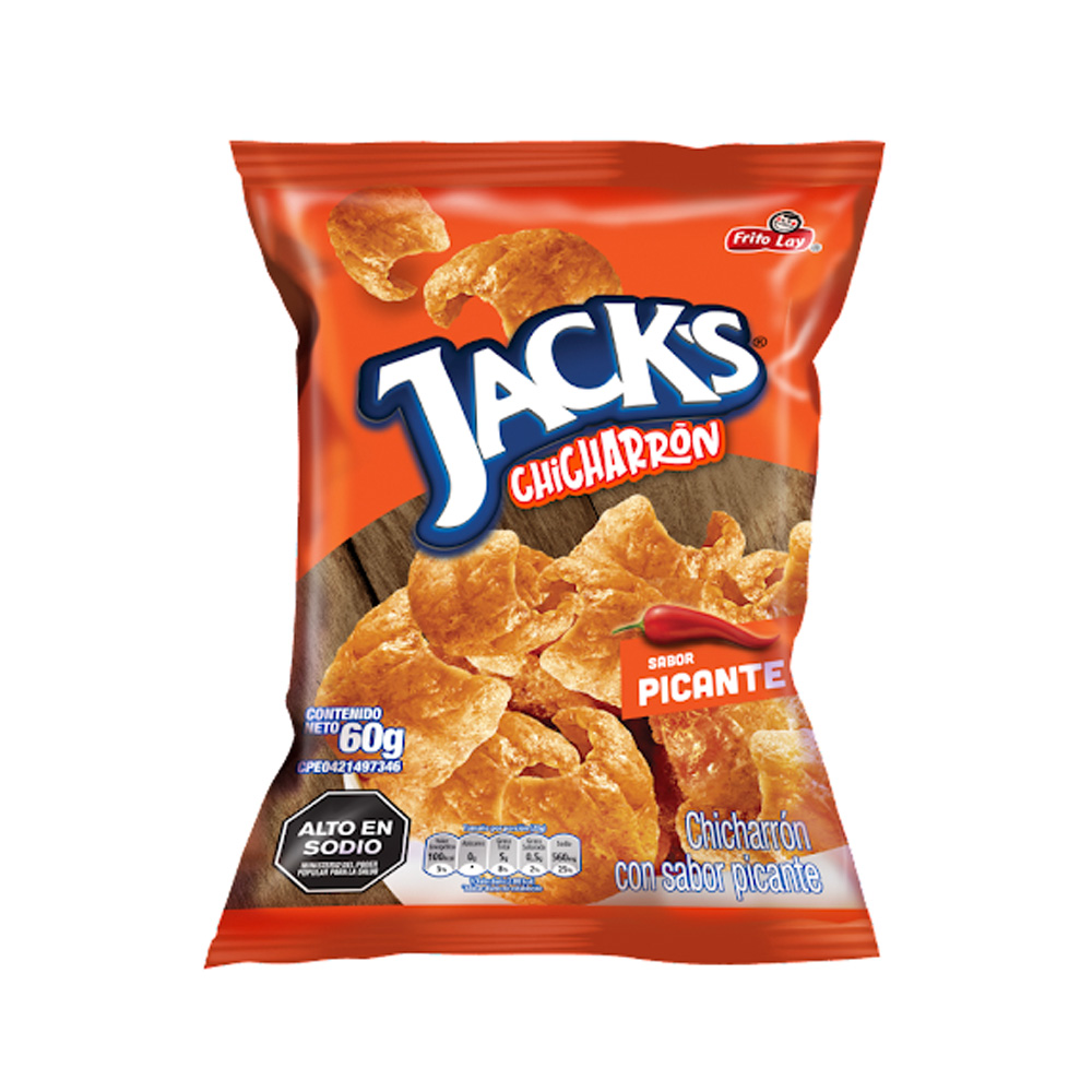 Snack Jacks Chicharrón Picante 60g