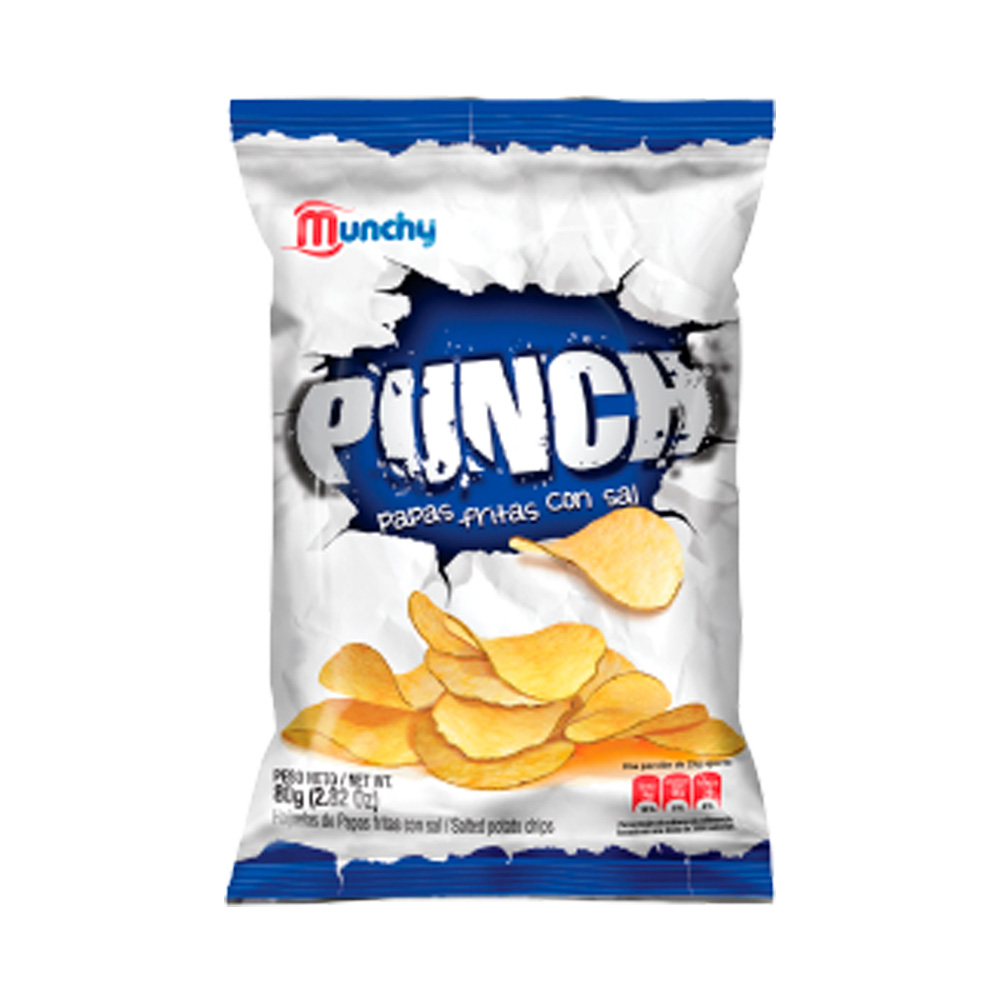 Snack Munchy Papas Punch Sal 80g