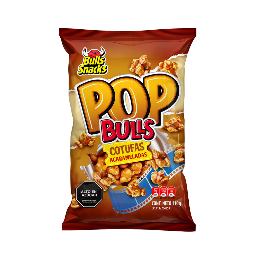 Snack Bulls Snacks Pop Bulls 110g